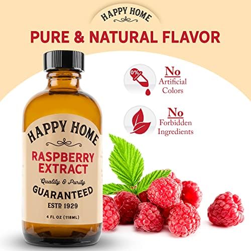 Happy Home Natural Raspberry Flavor - Certified Kosher, 4 oz.