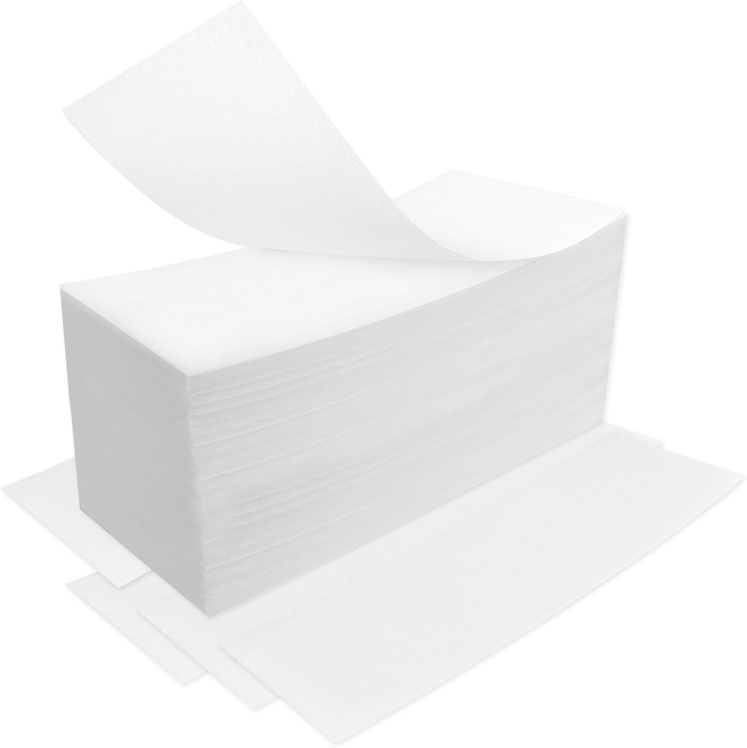 Beauty7 Non Woven Stripes 200 Wax Strips for Warm Wax Sugar Paste 2.7''x8'' Disposable Depilatory Paper Tear-resistant Hair Removal Tool Depilation for Leg Chest Back Under Arm for Women and Men
