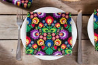 AM Décor - 20 Count Soft 3-Ply Tissue Decoupage Luncheon Paper Napkins -13" x 13" (Unfolded) Polish Folk Black