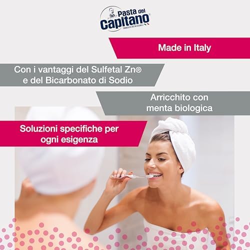 Pasta Del Capitano Baking Soda Toothpaste 75 ml (2.54 Fl oz)