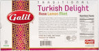 Turkish Delight Galil (Rahat Lokum) Rose Lemon Mint Flavor Gift Box – Authentic Traditional Turkish Dessert Assortment, Handmade in Turkey, Soft Chewy Powdered Sugar Coated Lokum, Kosher & Vegan Gourmet Middle Eastern Candy, 16oz/454g