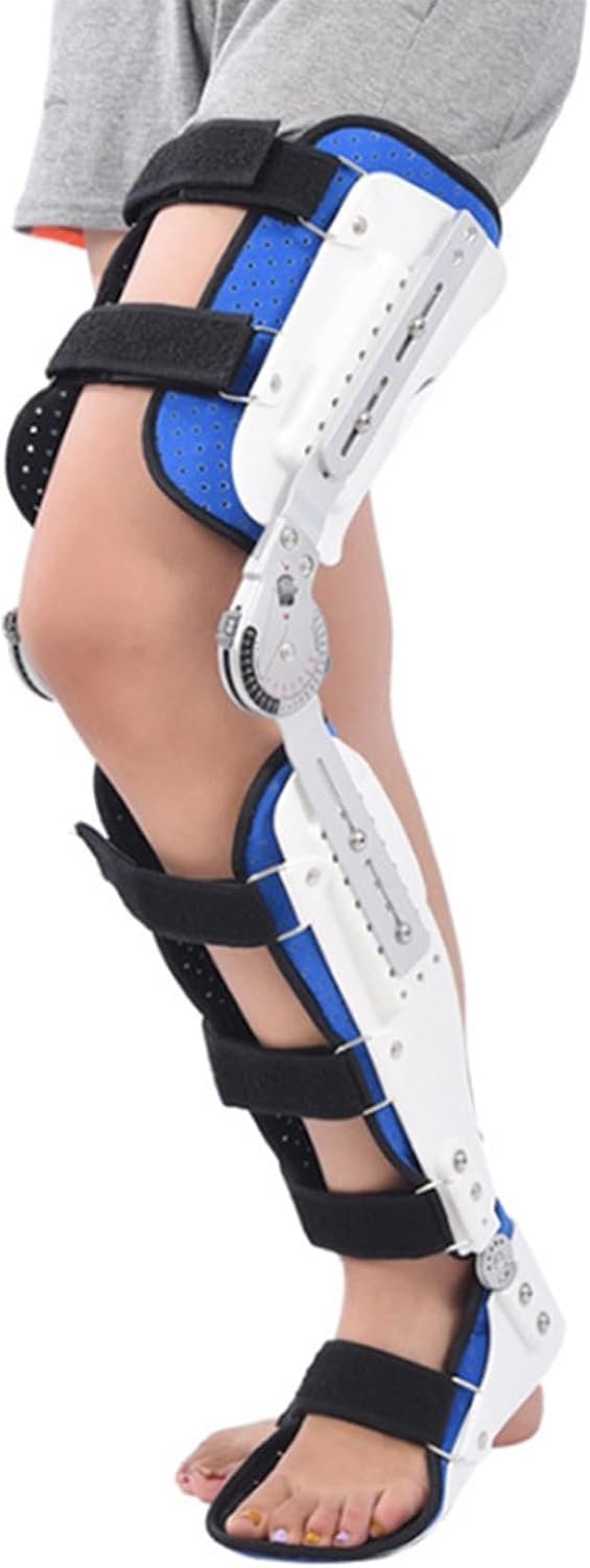 Adjustable Knee Ankle Foot Orthosis Brace, Hip Knee Ankle Foot Orthosis Braces Foot Brace Lower Limb Support, Knee Joint Pain Degeneration for Women and Men