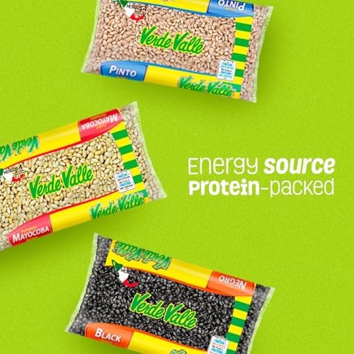Verde Valle Dried Black Beans 2lb (1 Pack), Dry Black Beans, Pantry Food Staple, Nutritious Mexican Food, Vegan, Non-GMO, Low Sodium Frijoles Negros, Plant Protein for Burrito, Soup, EBT Eligible