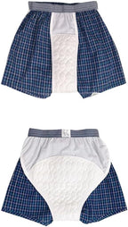 Moderate Incontinence Underwear for Men 2 Pack, Absorbent Briefs for Post Urinary Dribbling