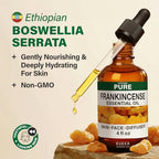 100% Pure Frankincense Oil - 4 Fl Oz Frankincense Essential Oil for Hair, Skin, Diffuser, Aromatherapy & DIY Soap Making Scent