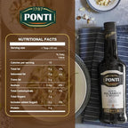 Ponti Balsamic Vinegar of Modena 16.9oz (500ml) - Italian Gluten Free Vegan Dressing Vinaigrette with Concentrated Master Chef Wine Vinegar Low Carb Food Gifts Condiments Cooked Grape