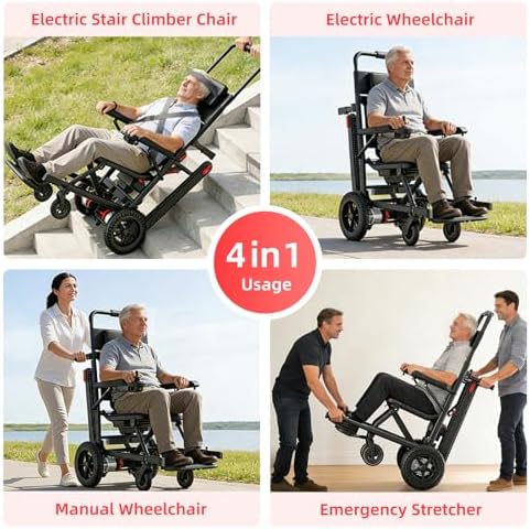 Foldable Electric Wheelchair for Seniors, All-Terrain Power Wheelchair with 15-Mile Long Range, 620W Powerful Motor Portable Lightweight Mobility Chair with 12" Puncture-Proof Tires No Installation