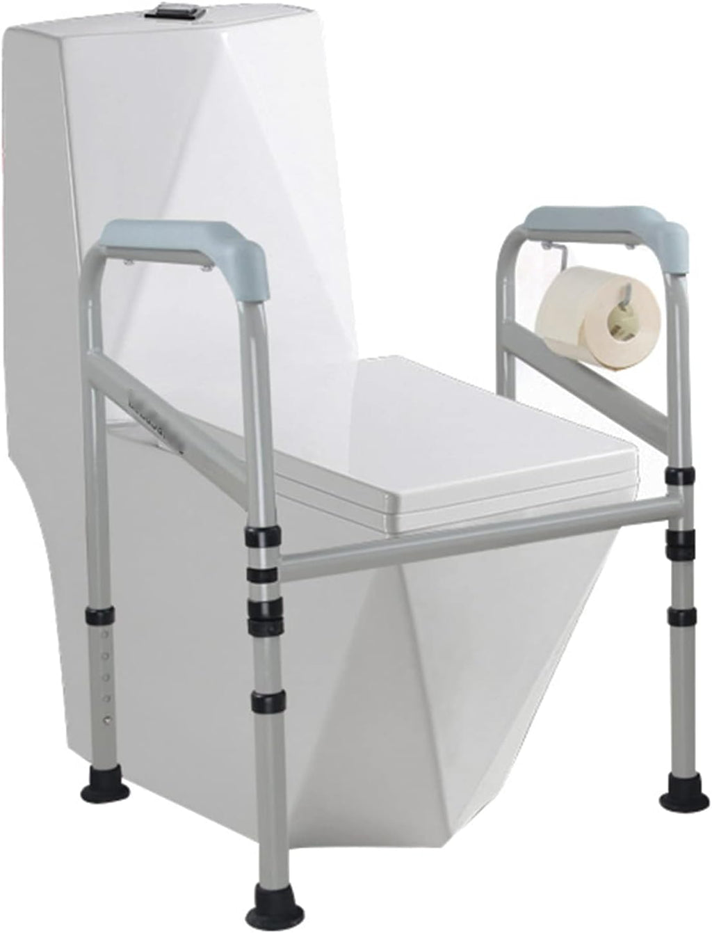 Toilet Safety Frame, Disabled Elderly Toilet Handrails, Foldable Bathroom Toilet Support Frame, Adjustable Height Toilet Armrest Disabled Toilet Assistance Safety Aids