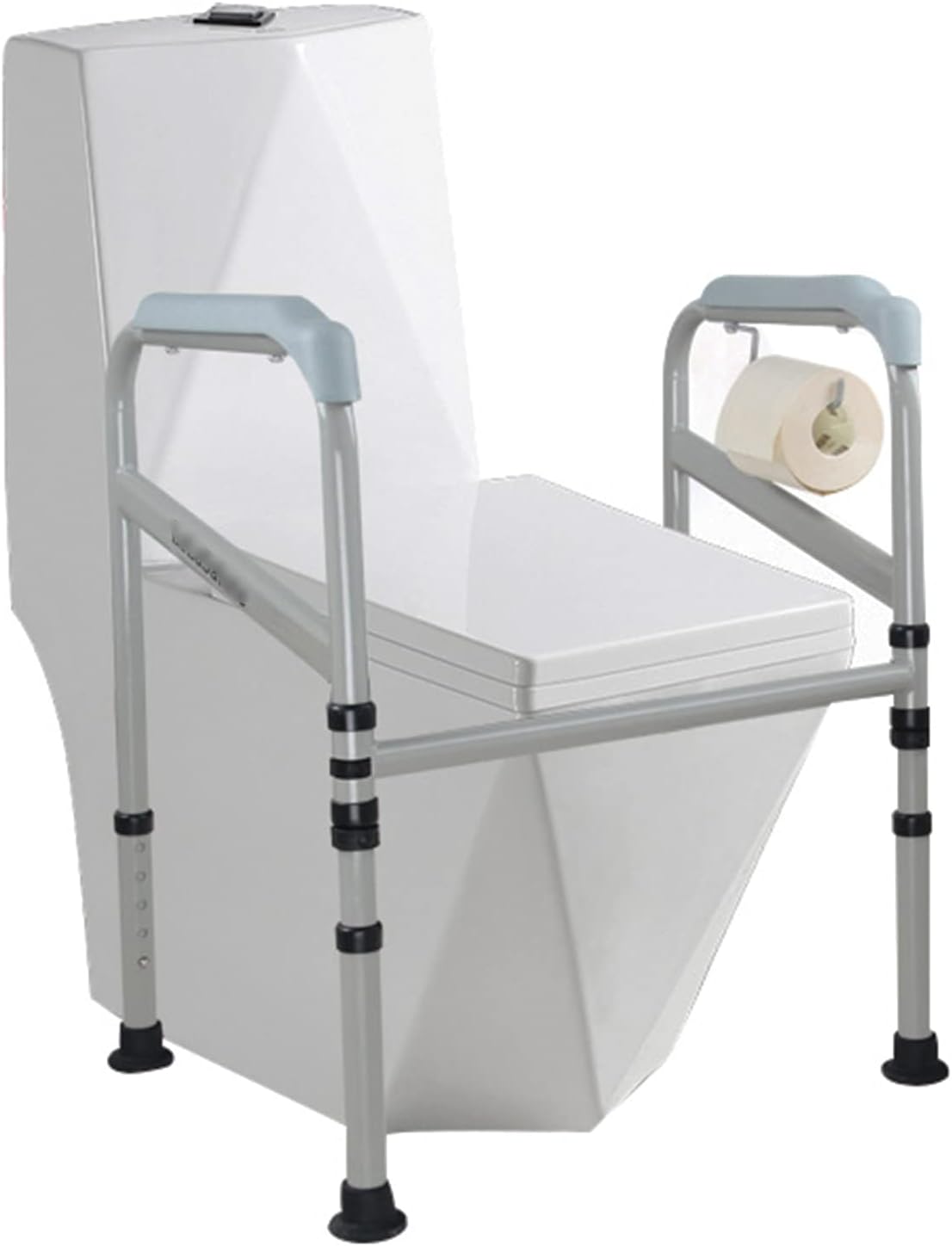 Toilet Safety Frame, Disabled Elderly Toilet Handrails, Foldable Bathroom Toilet Support Frame, Adjustable Height Toilet Armrest Disabled Toilet Assistance Safety Aids