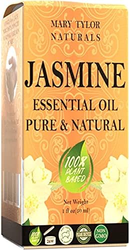 Jasmine Essential Oil (1 oz), Premium Therapeutic Grade, 100% Pure and Natural, Perfect for Aromatherapy, and Much More by Mary Tylor Naturals