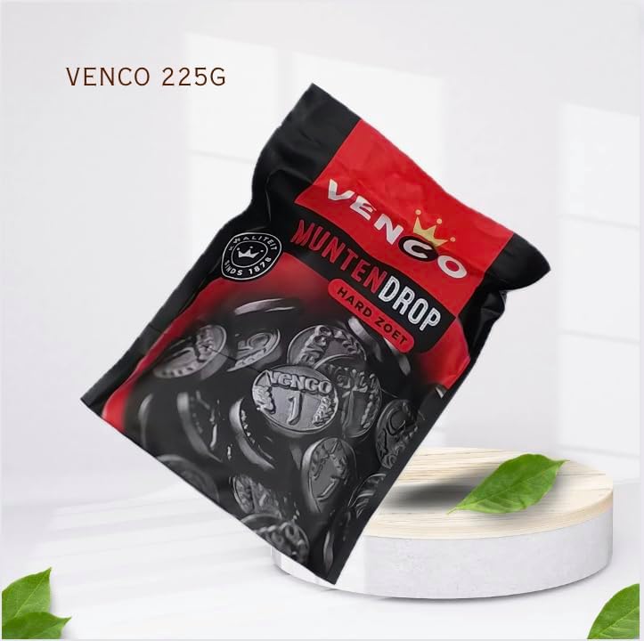 Venco Coin Shaped Licorice 225g (Pack of 4) - Ideal for every Occasion