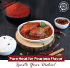 Pride of India Red Chili Powder 2.1 oz | Ground Red Pepper Spice for Cooking, Curry, Sauces & Marinades | Hot Chilli Powder for Indian, Mexican, Thai & Global Recipes | Kitchen Essential