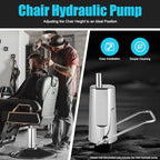 Barber Chair Hydraulic Pump 4 Bolt Salon Chair Replacement Hydraulic Pump 440LBS Capacity 26mm Shaft, Adjustable Height 4.3in for Salon Tattoo Stylist Barber Chair