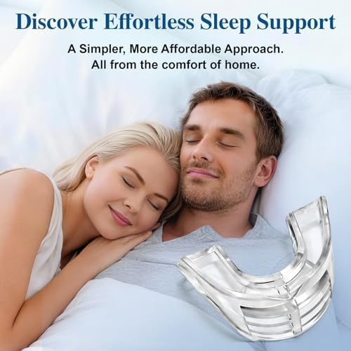Snore Mouthguard: Anti-Snoring Mouthpiece Sleeping Aid, Comfortable & Reusable Anti Snoring Device for Adults Men & Women(Large)