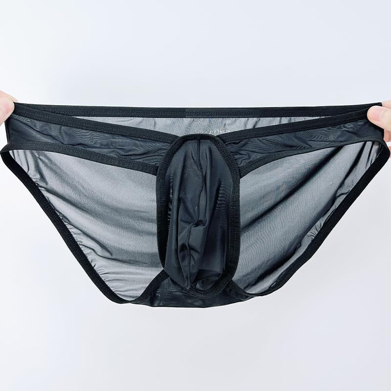 Meshal Men's Cotton Low Rise Briefs Soft Breathable Bulge Pouch Sexy Underwear