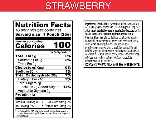 Special K Bar Pastry Crisps, 100 Calories, Breakfast Bars, Value Size, Strawberry, 15.84oz Box (36 Crisps)