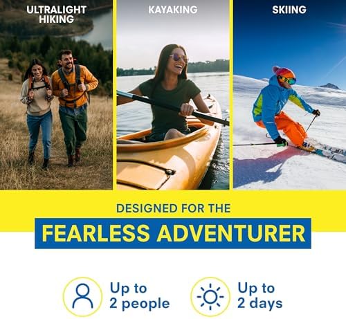 Adventure Medical Kit Ultralight/Watertight Medical Kit .5 - Up to 2 People, Up to 2 Days - Includes Bandages, Blister Essentials & More - Perfect for Hiking, Biking & Climbing