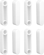 8pcs White Wire Shelving Spacer End Caps, ABS Closet Rod End Caps Tools Parts Closet Shelf System Covers Supports Bracket for Wardrobe Wire Shelves Bookshelves Organizational Racks & Curtain