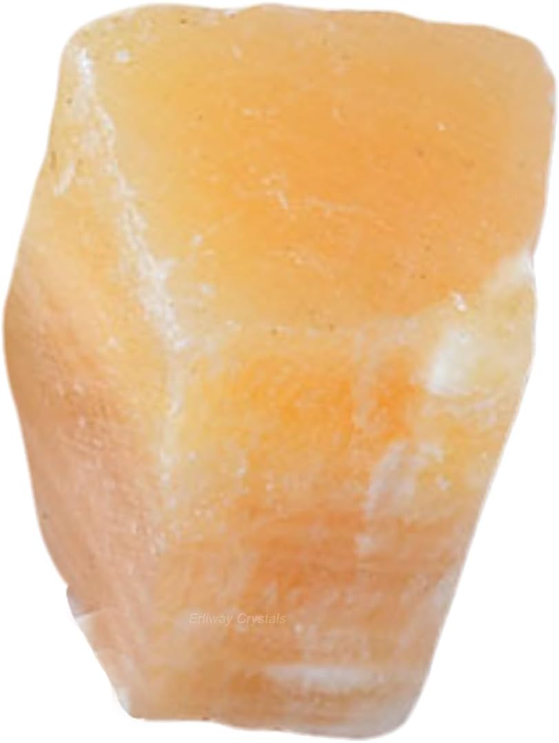 Erliway 1.25-2" Yellow Calcite Raw Stone and Healing Crystals, Natural Rough Stone for Tumbling, Cabbing, Fountain Rocks, Decoration, Raw Crystal and Healing Stones for Polishing, Wicca & Reiki
