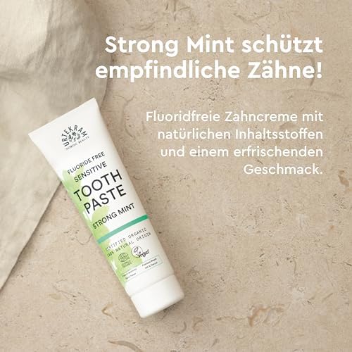 Urtekram Bio9 Fluoride Free Strong Mint Toothpaste 75ml