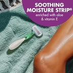 BIC Soleil 5 Sensitive Women's Disposable Razors With 360 Degree Moisture Strips For Enhanced Glide, Shaving Razors With 5 Blades, 2 Count