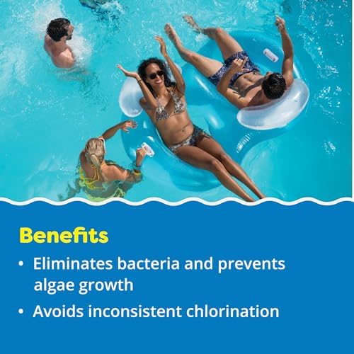 In The Swim 1 Inch Stabilized Chlorine Tablets for Sanitizing Swimming Pools - Fast Dissolving - 90% Available Chlorine - Tri-Chlor - 4 Pounds