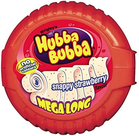 Hubba Bubba Mega Long Bubble Gum Tape, 56 g