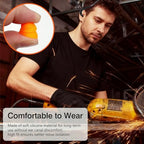 Banded Earplugs for Shooting Range (4 Pcs, Orange) – Reusable Silicone Hearing Protection with Neck Band, 22dB Noise Reduction for Work, Sleep & Concerts