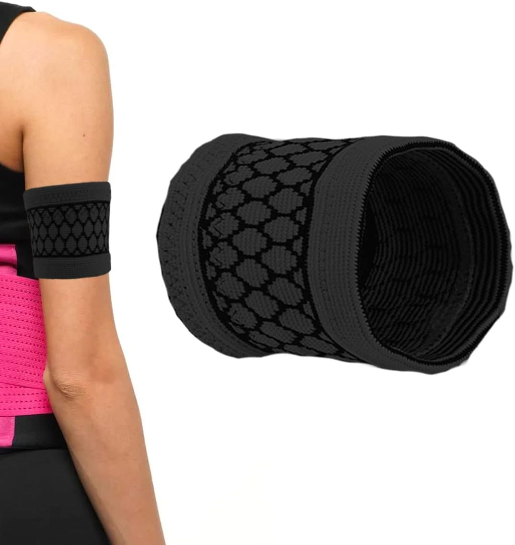 Diabetic Arm Band for CGM Sensor Protective Dia Band suits Freestyle Libre Medtronic Dexcom Sensor Cover for Medical Device BLACK (M)