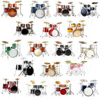 48pcs Drum Cupcake Topperss Drum Theme Birthday Party Decorations Music Drum Party Cupcake Topper Decorations for Drummer Birthday Party Baby Shower Supplies