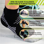 Pro-Tec Athletics Foot Sleeve, Small, Arch Support, PF Sleeve, Compression Brace, Foot Support, Arch & Heel Support, Men & Women, Plantar Fasciitis Pain Relief, Easy to Use, Working Out, Size Small