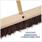 Boardwalk 20124 Floor Brush Head, 3 1/4-Inch Natural Palmyra Fiber, 24-Inch