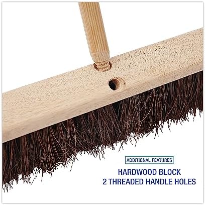 Boardwalk 20124 Floor Brush Head, 3 1/4-Inch Natural Palmyra Fiber, 24-Inch