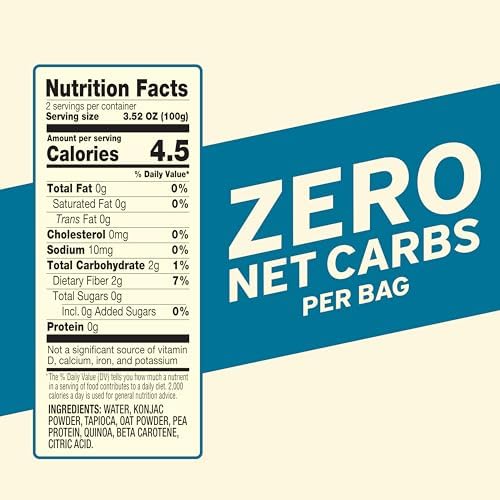 It’s Skinny Angel Hair Pasta – Low Carb Pasta, Gluten Free, Keto & Vegan-Friendly, Shirataki Konjac, Sugar-Free, High in Fiber, Only 4.5 Calories Per Serving, Ready in 2 Minutes (6 Packs)