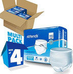 Attends Adult Absorbent Underwear, Medium [80 Count] - Maximum Absorbency for Men and Women - Disposable Pull-On Diapers with Tear-Away Sides and Breathable Waistband - AP0720
