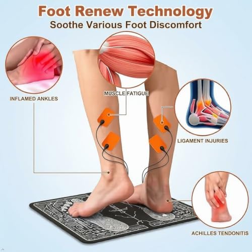 Siseca TENS and EMS, TENS and Muscle Stimulator, Portable Massager for Foot/Body