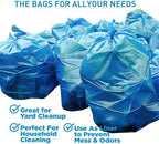 Heavy Duty Trash Bags, blue, 33-37 Gallon, 50 Count, Extra Thick Contractor Garbage Bags for Kitchen, Outdoor, Commercial Use, 36x40 Inches,Thickened garbage bags,(90cm100cm)