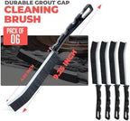 6 Pcs Crevice Cleaning Brush for Household Use, Hard Bristle Gap Cleaning Brush, Grout Gap Cleaning Supplies for Bathroom, Kitchen, & Shower, New 2025 Multifunctional Cleaning Tool