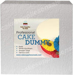 6" Square Cake Dummy 4" High Foam Cake Dummies Polystyrene Circle Dummy for Wedding Birthday Cakes Crafting Modeling Art Project Displays