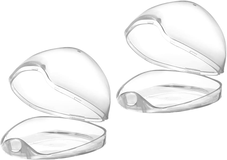 Accmor Pacifier Case, Pacifier Holder Case, Pacifier Container for Travel, BPA Free, Transparent, 2 Pack
