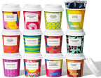 BomBombs, Hot Chocolate Mix Gift Set with Mini Cup Packaging, Dessert Flavors Include Rocky Road, Cookies Butter, Pumpkin Pie & More, Set of 12