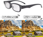 Adjustable Glasses Dial Vision Adjustable Focus Reading Glasses Anti Blue Light for Men Women