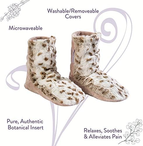 Sonoma Lavender Spa Booties, Microwavable Heated Slippers, Luxury Herbal Booties, Herbal Aromatherapy Foot Warmer