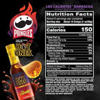 Pringles Hot Ones Los Calientes Potato Crisps Chips, Barbacoa, Spicy Snacks, Hot Sauce Inspired, 5.5oz Can (1 Can)
