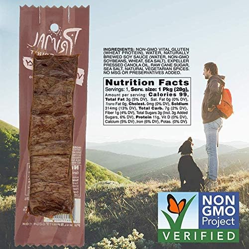 Primal Strips Teriyaki Meatless Vegan Jerky Seitan, 1 oz