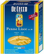 De Cecco Pasta Dececco Enriched Macaroni Penne Lisce, 1 Pound -- 12 per case.