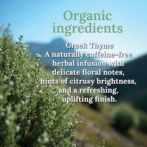 My Land Organic Dried Thyme Leaves - 1.76 oz (50 g) | USDA Certified Organic Culinary Herb for Cooking | Mediterranean Seasoning | Naturally Aromatic Greek Thyme