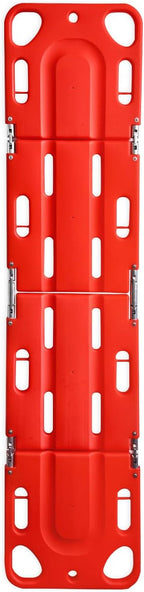 Folding Plastic Spinal Board Stretcher, Water-Floatable Lightweight Rescue Stretcher, Compact Foldable Design for Outdoor and Emergency Evacuation (4-Fold)