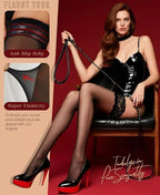 RSLOVE Thigh High Stockings for Women - Sexy Silicone Lace Top Sheer Over Knee Silky Lingerie Stocking