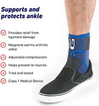 Neo-G Ankle Brace for Sprained Ankle, Weak Ankles, Ligament Damage, Ankle Brace for Arthritis - Adjustable Compression Neoprene Ankle Support - One size - Class 1 Medical Device